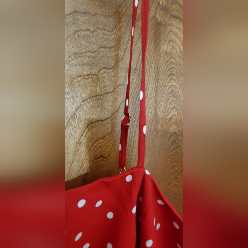 NWT Size 3X Skater/A-line Red Polka Dot Pinup Retro Vintage Style Dress - Picture 4 of 10